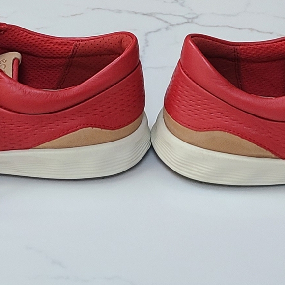 ECCO Golf S-Lite Hybrid Tomato Red Leather Lace Up Golf Shoes Women’s Size 8 - Picture 6 of 6